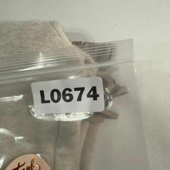 Chicos M Womens Fringe Hem Cardigan Style Top Cardigan Suede Trim Beige - Picture 11 of 12